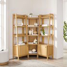 Modway Bixby 3-piece Corner Bookshelf Set with Narrow Bookshelves