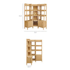 Modway Bixby 3-piece Corner Bookshelf Set with Narrow Bookshelves