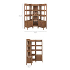 Modway Bixby 3-piece Corner Bookshelf Set with Narrow Bookshelves