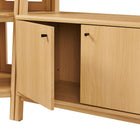 Modway Bixby 3-Piece Corner Bookshelf Set with Wide Bookshelves