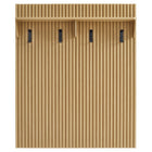 Modway Render Fluted Coat Rack Panel With Shelf