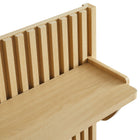 Modway Render Fluted Coat Rack Panel With Shelf