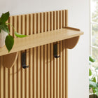 Modway Render Fluted Coat Rack Panel With Shelf