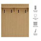 Modway Render Fluted Coat Rack Panel With Shelf