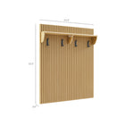 Modway Render Fluted Coat Rack Panel With Shelf