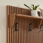 Modway Render Fluted Coat Rack Panel With Shelf