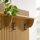 Modway Render Fluted 3-in-1 Hall Tree With Storage Bench and Coat Rack