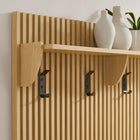 Modway Soma Fluted 3-in-1 Hall Tree With Storage Bench and Coat Rack