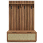 Modway Soma Fluted 3-in-1 Hall Tree With Storage Bench and Coat Rack