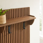 Modway Soma Fluted 3-in-1 Hall Tree With Storage Bench and Coat Rack