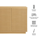 Modway Render 2-Door Fluted Accent Cabinet