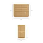 Modway Render 2-Door Fluted Accent Cabinet