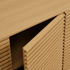 Modway Render 4-Door Fluted Sideboard Cabinet TV Stand