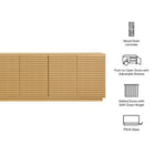Modway Render 4-Door Fluted Sideboard Cabinet TV Stand