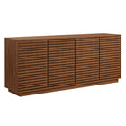 Modway Render 4-Door Fluted Sideboard Cabinet TV Stand  