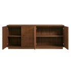Modway Render 4-Door Fluted Sideboard Cabinet TV Stand