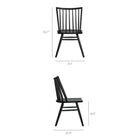 Modway Alvar Spindle Back Dining Side Chairs Set of 2