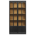 Modway Anwen Solid Wood and Glass Display Cabinet