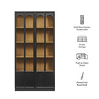 Modway Anwen Solid Wood and Glass Display Cabinet