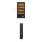 Modway Anwen Solid Wood and Glass Display Cabinet