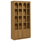 Modway Anwen Solid Wood and Glass Display Cabinet  