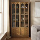 Modway Anwen Solid Wood and Glass Display Cabinet