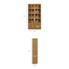 Modway Anwen Solid Wood and Glass Display Cabinet