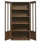 Modway Anwen Solid Wood and Glass Display Cabinet
