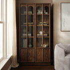 Modway Anwen Solid Wood and Glass Display Cabinet