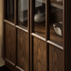 Modway Anwen Solid Wood and Glass Display Cabinet