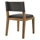 Modway Calder Fabric Upholstered Wood Armless Dining Chair