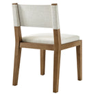 Modway Calder Fabric Upholstered Wood Armless Dining Chair