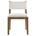 Modway Calder Fabric Upholstered Wood Armless Dining Chair