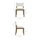 Modway Calder Fabric Upholstered Wood Armless Dining Chair