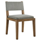 Modway Calder Fabric Upholstered Wood Armless Dining Chair