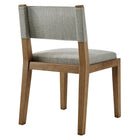 Modway Calder Fabric Upholstered Wood Armless Dining Chair