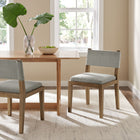 Modway Calder Fabric Upholstered Wood Armless Dining Chair