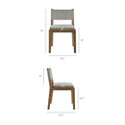 Modway Calder Fabric Upholstered Wood Armless Dining Chair