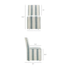 Modway Tessera Striped Slipcovered Dining Side Chair