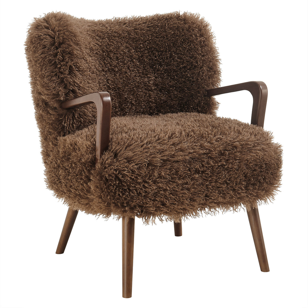Modway Zerra Faux Shearling Accent Armchair
