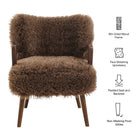 Modway Zerra Faux Shearling Accent Armchair