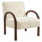 Modway Lunet Faux Shearling Accent Armchair