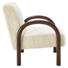 Modway Lunet Faux Shearling Accent Armchair