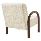 Modway Lunet Faux Shearling Accent Armchair