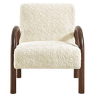 Modway Lunet Faux Shearling Accent Armchair