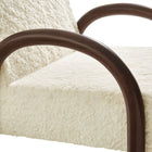 Modway Lunet Faux Shearling Accent Armchair