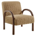 Modway Lunet Faux Shearling Accent Armchair
