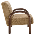 Modway Lunet Faux Shearling Accent Armchair