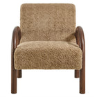 Modway Lunet Faux Shearling Accent Armchair
