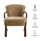 Modway Arden Faux Shearling Accent Armchair